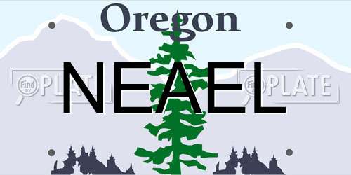 NEAEL Oregon License Plate