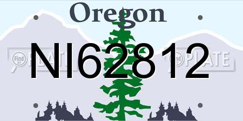 NI62812 Oregon License Plate