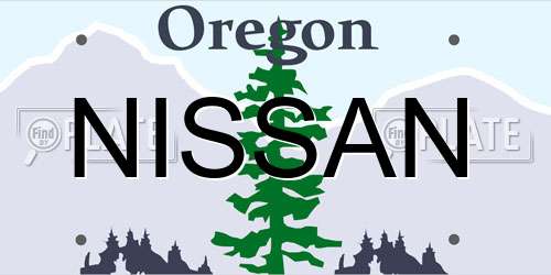 NISSAN Oregon License Plate