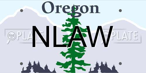 NLAW Oregon License Plate