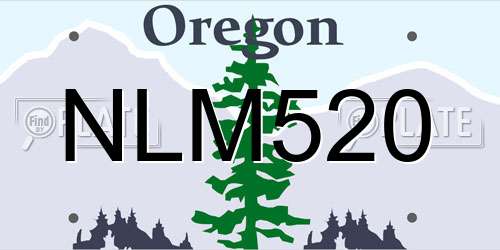 NLM520 Oregon License Plate