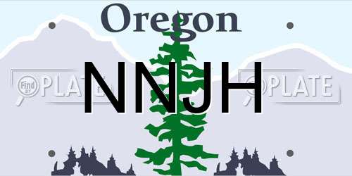 NNJH Oregon License Plate