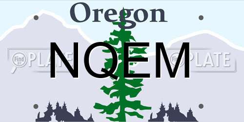 NQEM Oregon License Plate