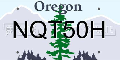 NQT50H Oregon License Plate
