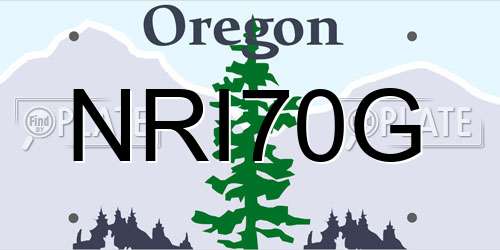 NRI70G Oregon License Plate