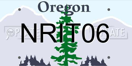 NRIT06 Oregon License Plate
