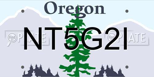 NT5G2I Oregon License Plate