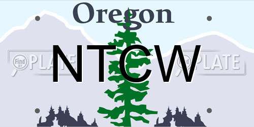NTCW Oregon License Plate