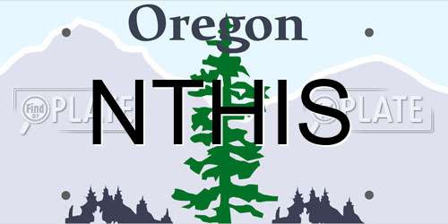 NTHIS Oregon License Plate