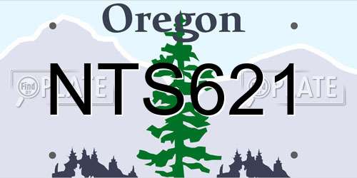 NTS621 Oregon License Plate