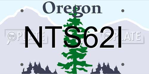NTS62I Oregon License Plate
