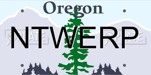 NTWERP Oregon License Plate