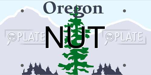 NUT Oregon License Plate