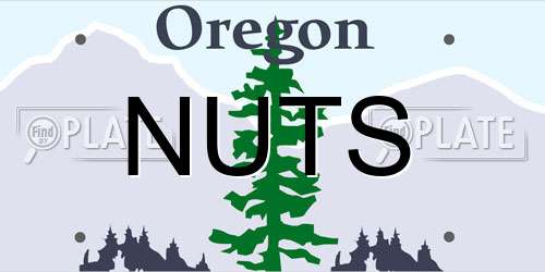 NUTS Oregon License Plate