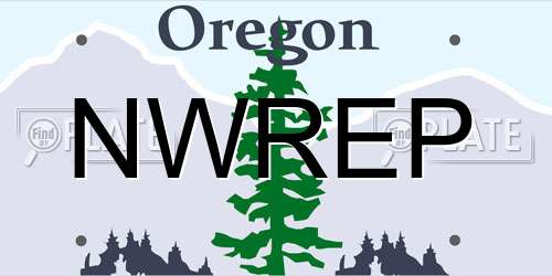 NWREP Oregon License Plate