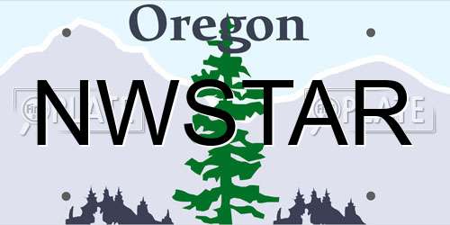 NWSTAR Oregon License Plate