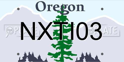 NXTI03 Oregon License Plate