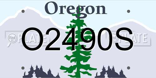 O2490S Oregon License Plate