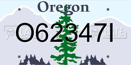 O62347I Oregon License Plate