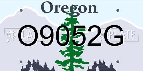O9052G Oregon License Plate