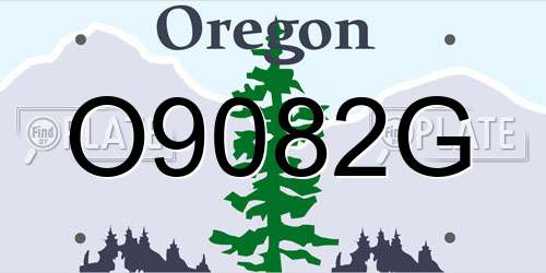 O9082G Oregon License Plate