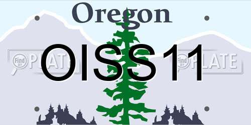 OISS11 Oregon License Plate