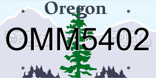 OMM5402 Oregon License Plate