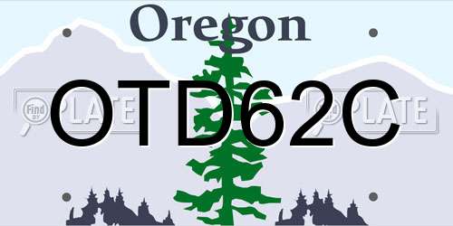 OTD62C Oregon License Plate