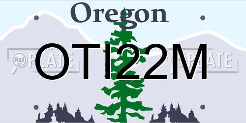 OTI22M Oregon License Plate