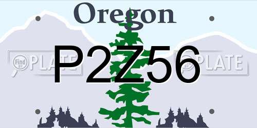 P2Z56 Oregon License Plate