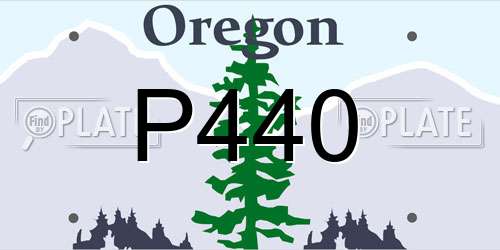 P440 Oregon License Plate