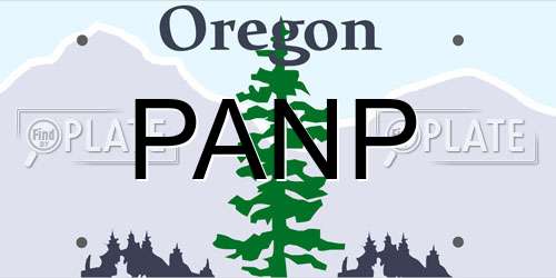 PANP Oregon License Plate