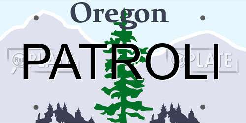 PATROLI Oregon License Plate