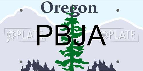 PBJA Oregon License Plate
