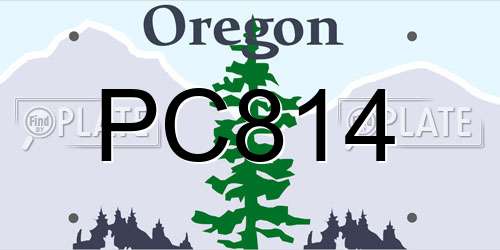 PC814 Oregon License Plate