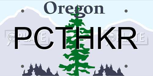 PCTHKR Oregon License Plate