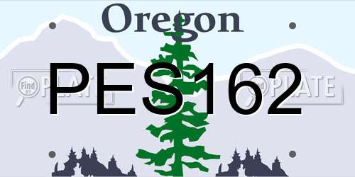 PES162 Oregon License Plate