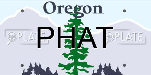 PHAT Oregon License Plate