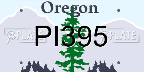 PI395 Oregon License Plate