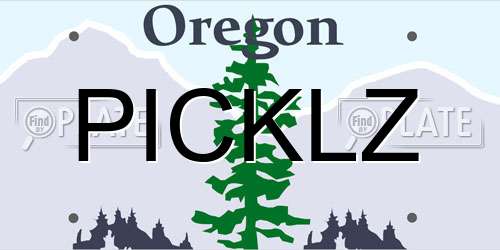 PICKLZ Oregon License Plate