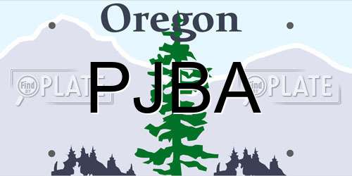 PJBA Oregon License Plate