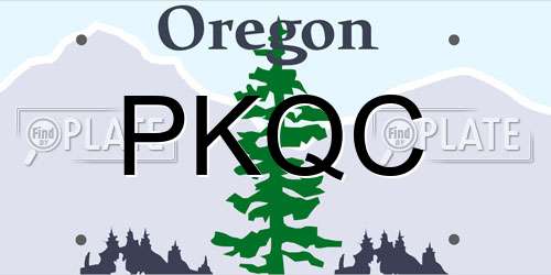 PKQC Oregon License Plate