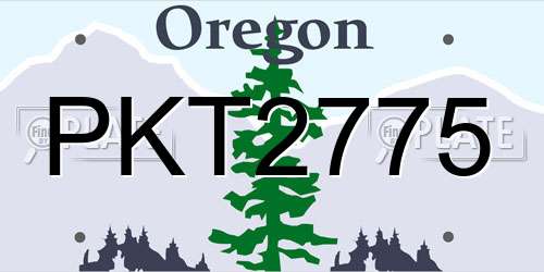 PKT2775 Oregon License Plate