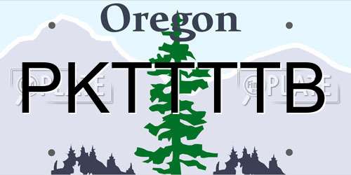PKTTTTB Oregon License Plate
