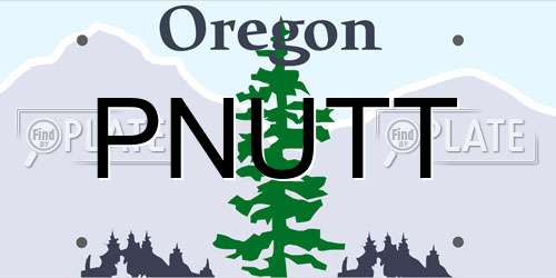 PNUTT Oregon License Plate