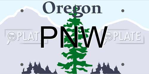 PNW license plate in OR state