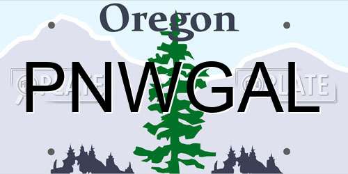 PNWGAL Oregon License Plate