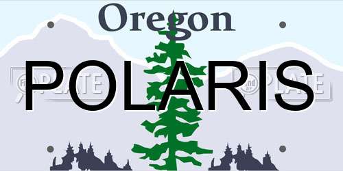 POLARIS Oregon License Plate