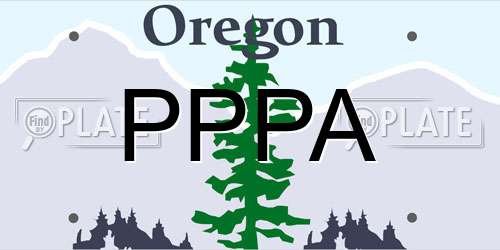 PPPA Oregon License Plate