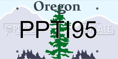 PPTI95 Oregon License Plate